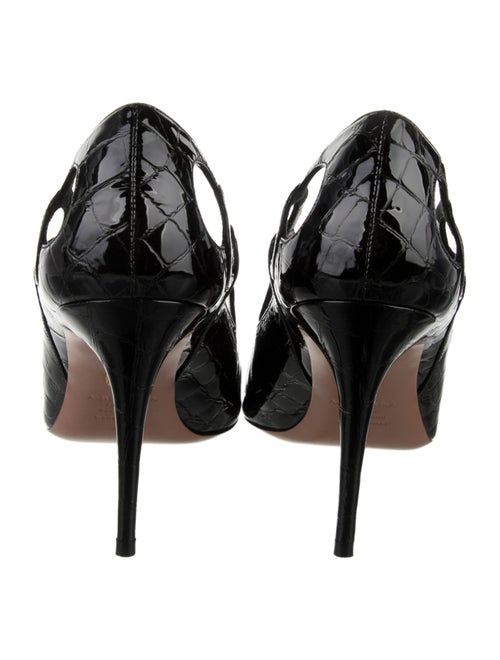 Aquatalia Patent Leather Slingback Pumps