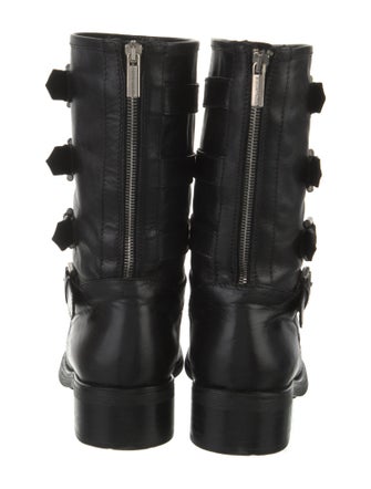 Aquatalia Leather Moto Boots