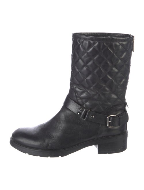 Aquatalia Leather Moto Boots