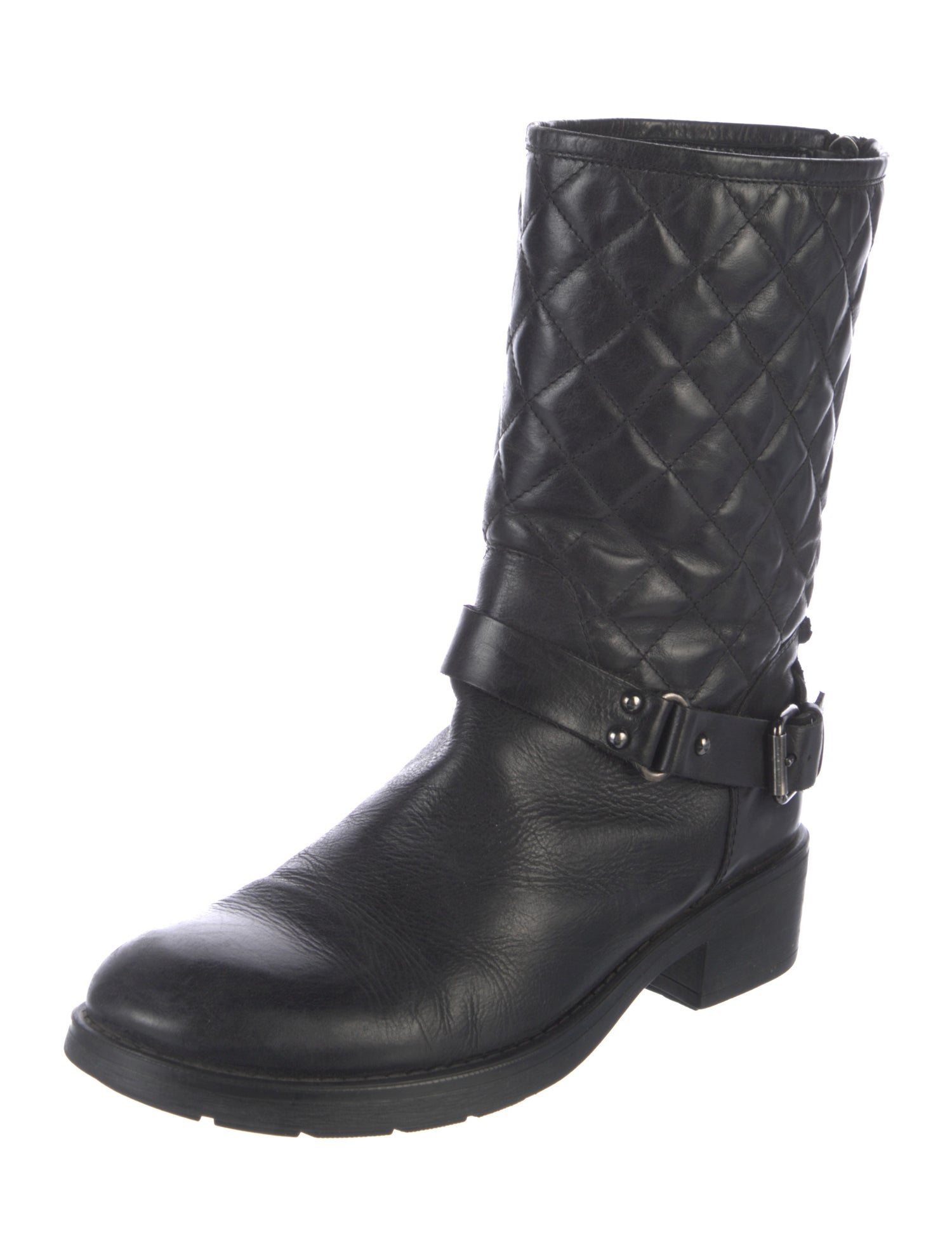 Aquatalia Leather Moto Boots