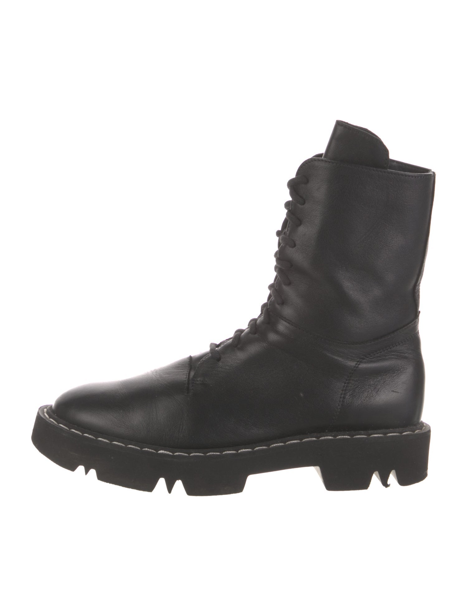 Aquatalia Leather Combat Boots