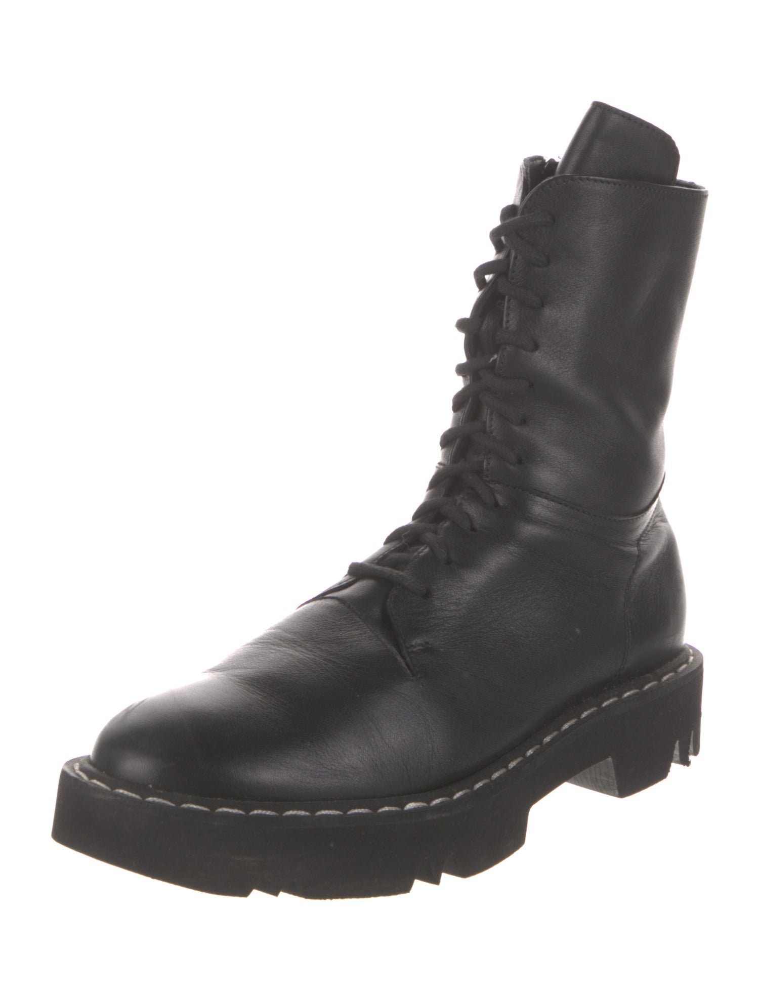 Aquatalia Leather Combat Boots