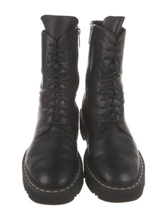 Aquatalia Leather Combat Boots