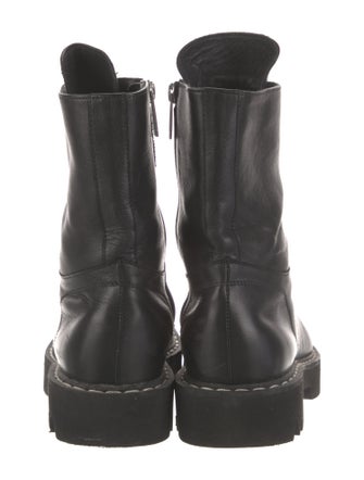 Aquatalia Leather Combat Boots
