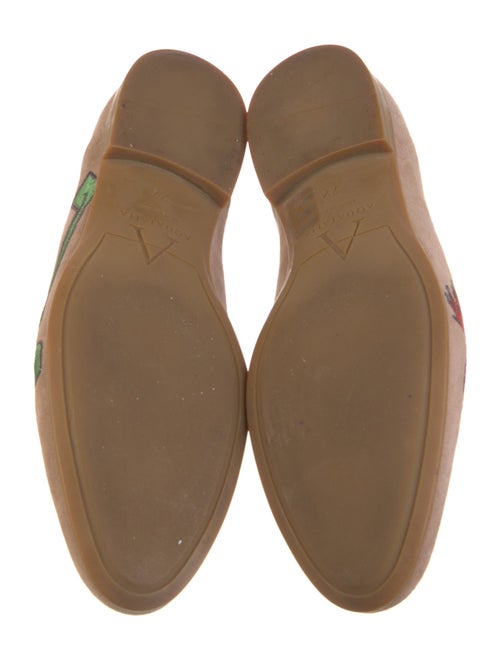 Aquatalia Suede Graphic Print Loafers