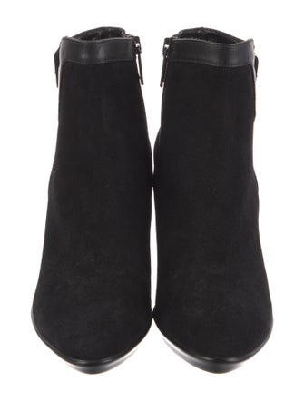 Aquatalia Suede Leather Trim Embellishment Boots