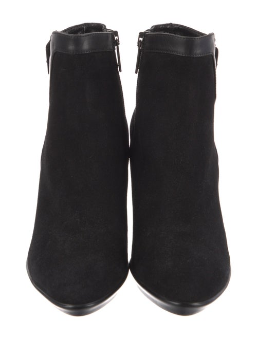 Aquatalia Suede Leather Trim Embellishment Boots