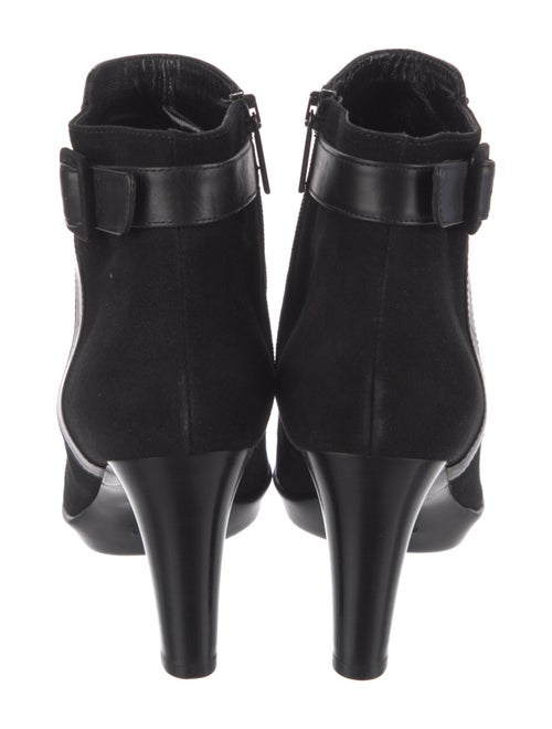 Aquatalia Suede Leather Trim Embellishment Boots