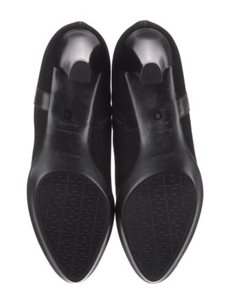 Aquatalia Suede Leather Trim Embellishment Boots