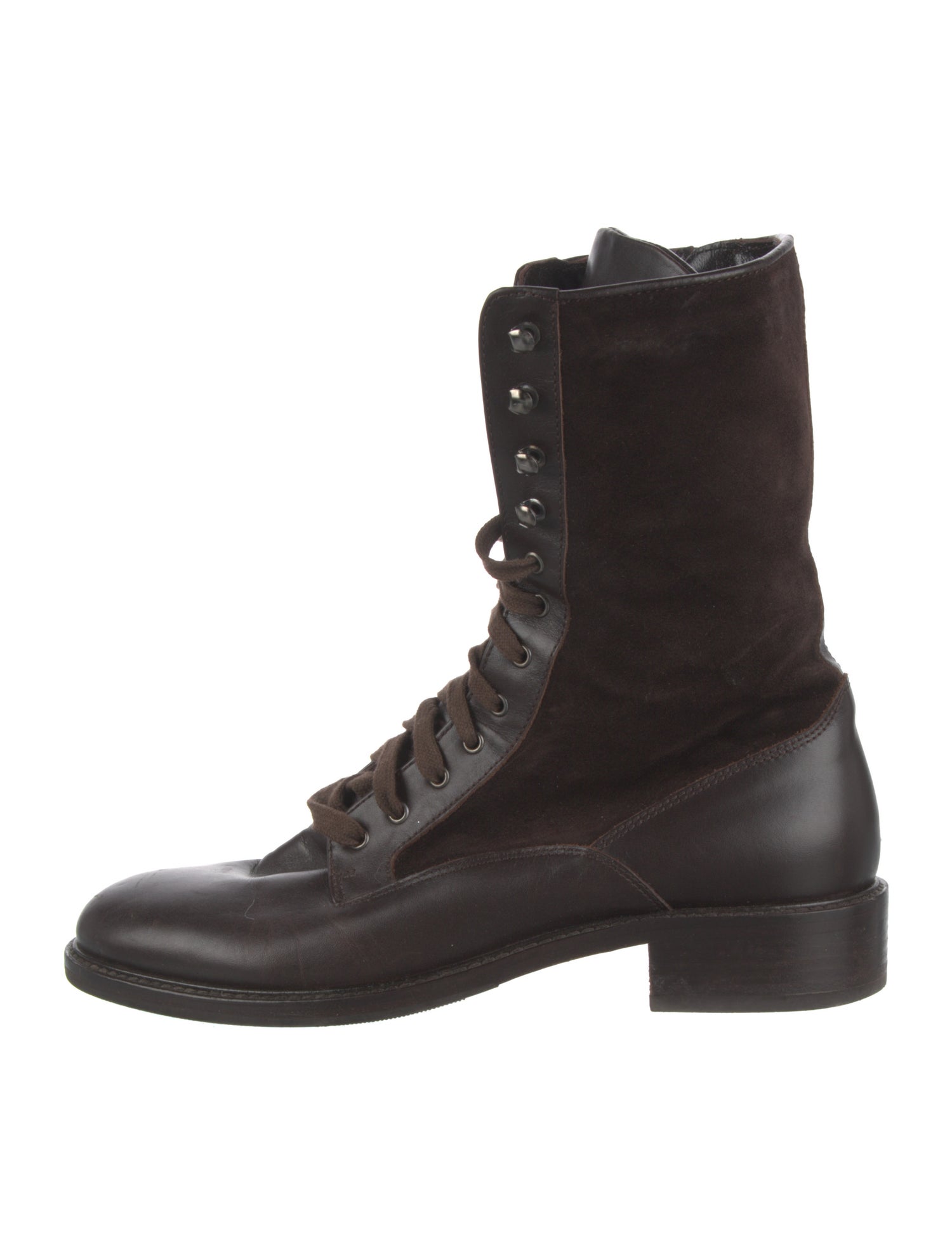Aquatalia Leather Combat Boots