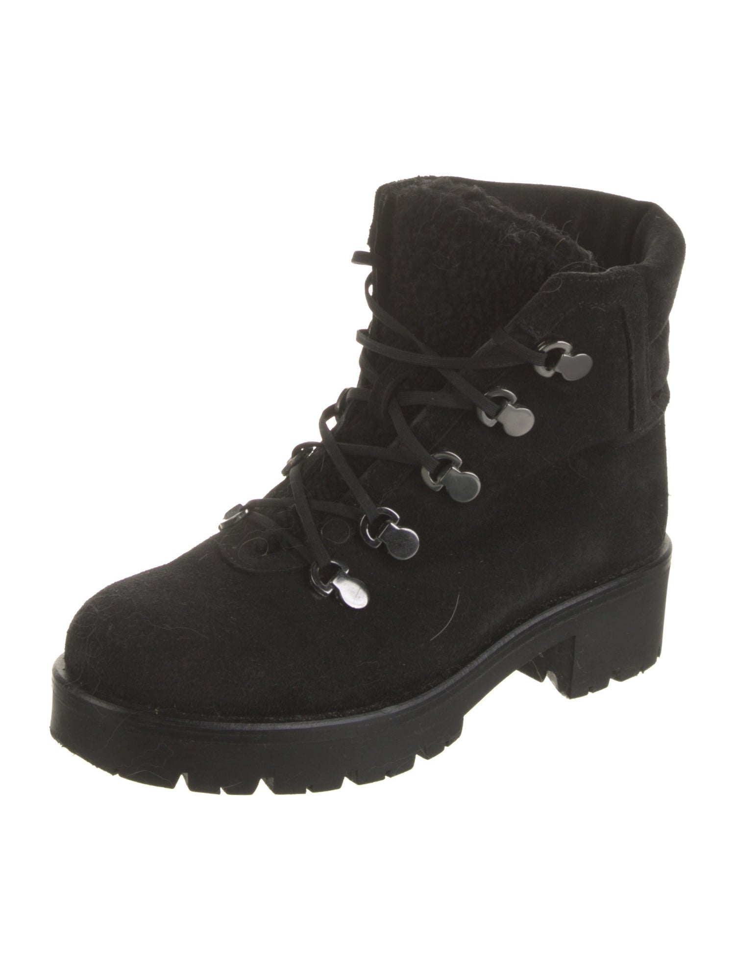 Aquatalia Suede Combat Boots