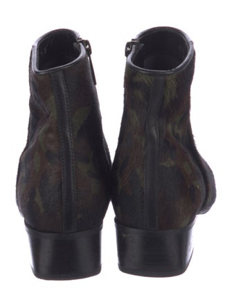 Aquatalia Ponyhair Camouflage Print Boots