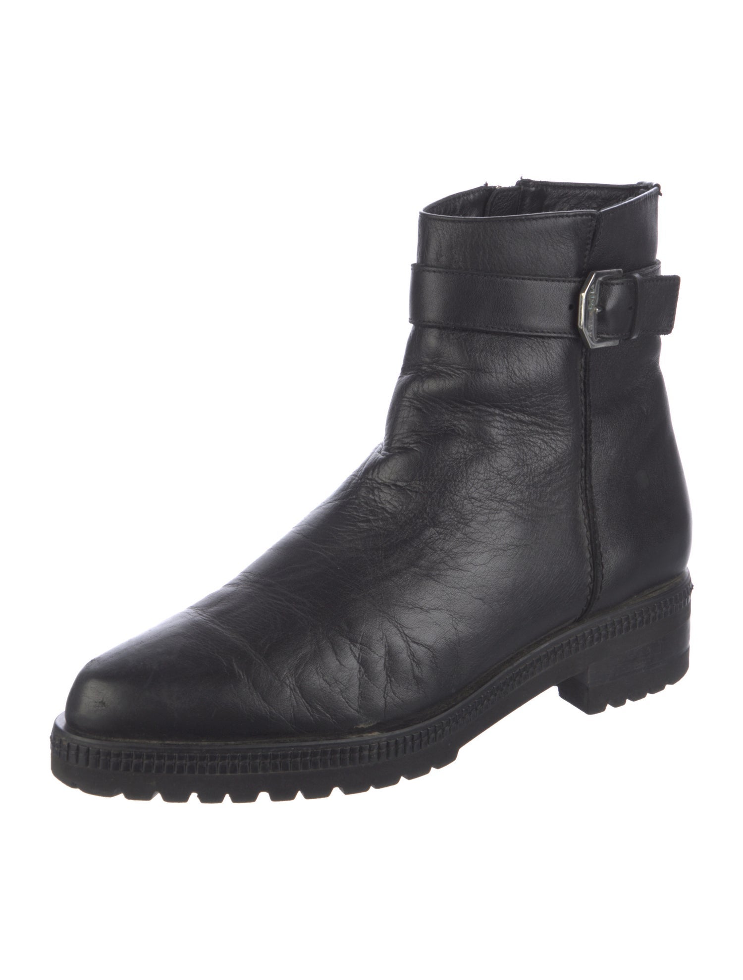 Aquatalia Leather Moto Boots