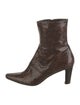 Aquatalia Snakeskin Animal Print Boots