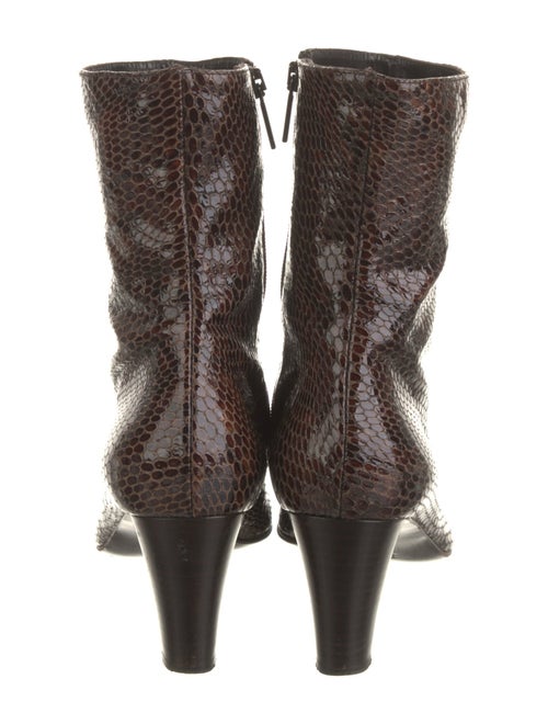 Aquatalia Snakeskin Animal Print Boots