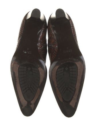 Aquatalia Snakeskin Animal Print Boots