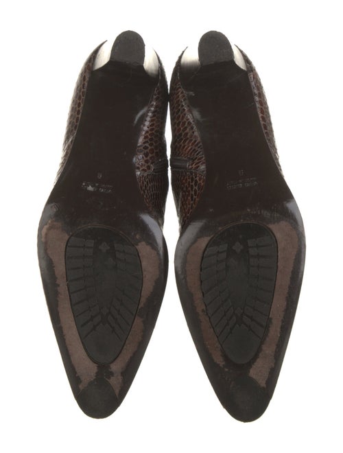 Aquatalia Snakeskin Animal Print Boots