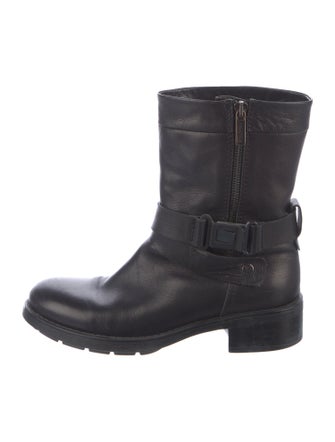 Aquatalia Leather Moto Boots