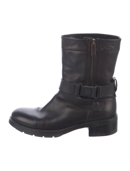 Aquatalia Leather Moto Boots