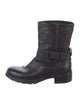 Aquatalia Leather Moto Boots