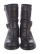 Aquatalia Leather Moto Boots