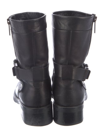 Aquatalia Leather Moto Boots