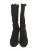 Aquatalia Suede Fur Trim Boots