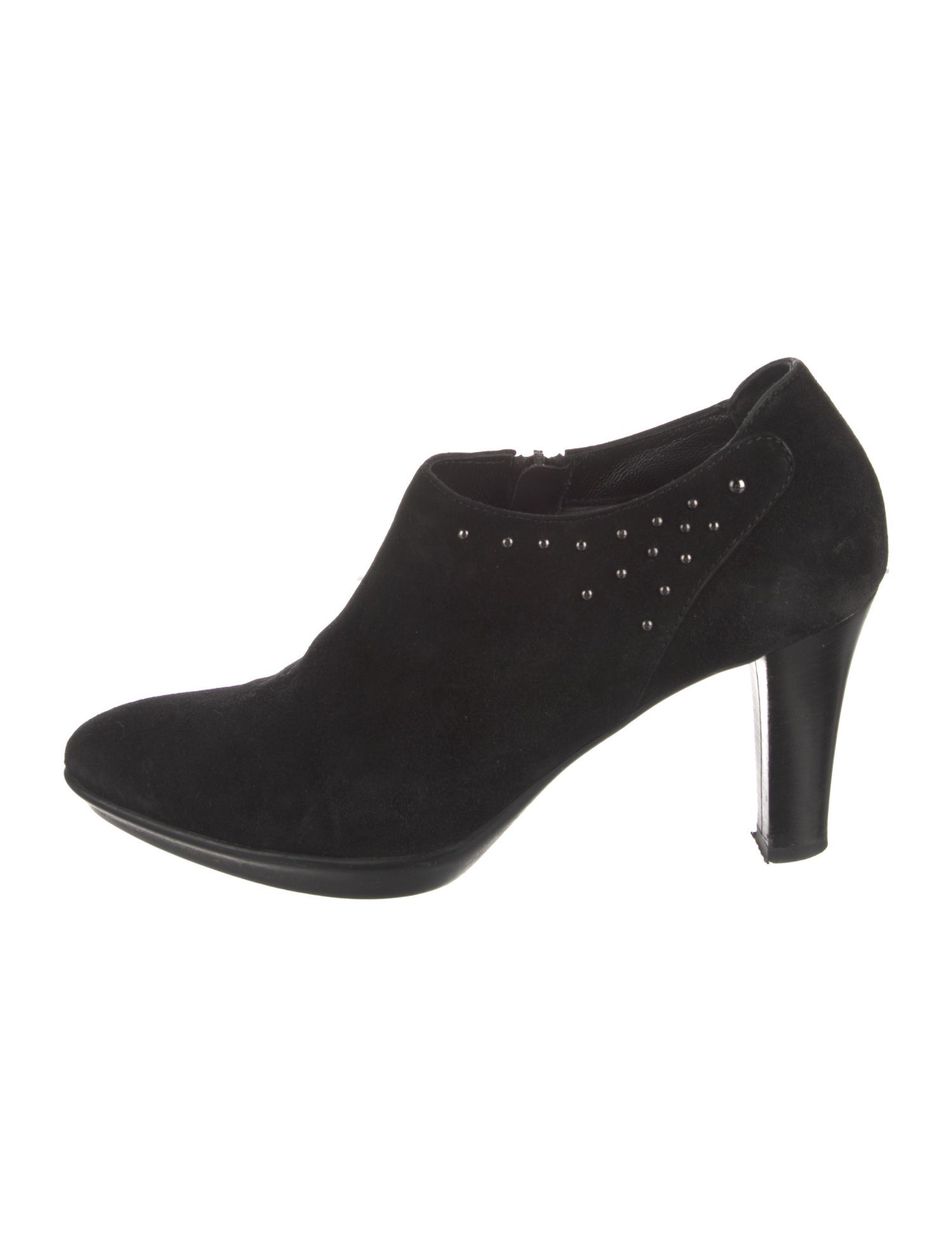 Aquatalia Suede Studded Accents Pumps