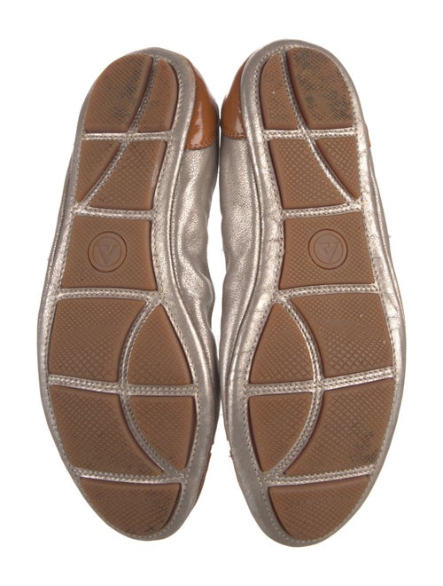 Aquatalia Leather Colorblock Pattern Ballet Flats