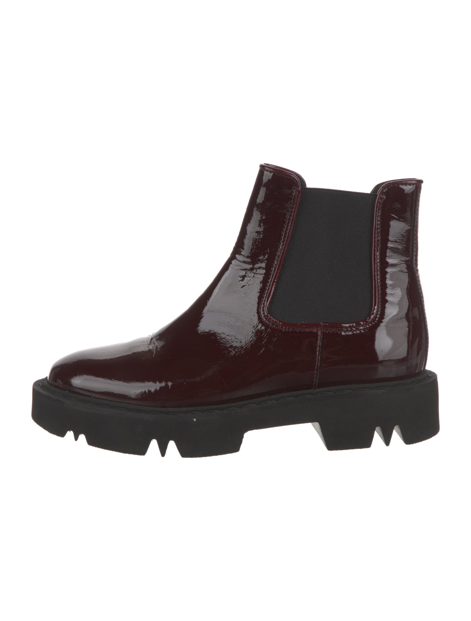 Aquatalia Patent Leather Chelsea Boots