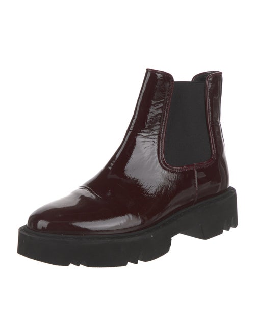 Aquatalia Patent Leather Chelsea Boots