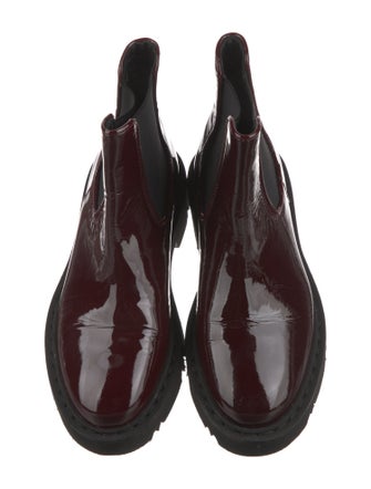 Aquatalia Patent Leather Chelsea Boots