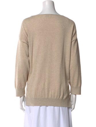Aquatalia Cashmere Bateau Neckline Sweater