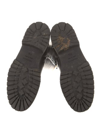 Aquatalia Leather Faux Fur Trim Riding Boots