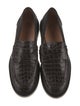 Aquatalia Embossed Leather Animal Print Loafers