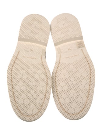 Aquatalia Embossed Leather Animal Print Loafers