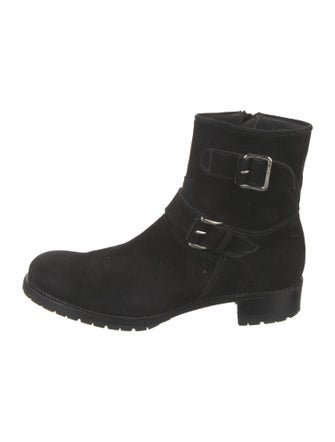 Aquatalia Suede Moto Boots