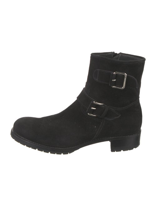 Aquatalia Suede Moto Boots