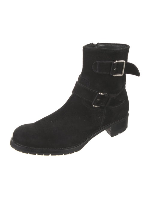 Aquatalia Suede Moto Boots