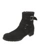 Aquatalia Suede Moto Boots