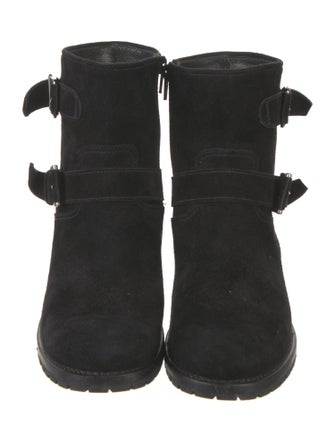 Aquatalia Suede Moto Boots