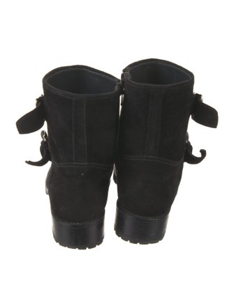Aquatalia Suede Moto Boots