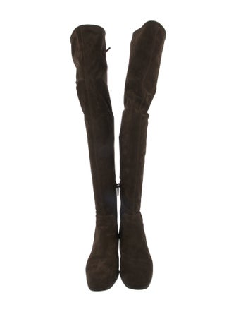 Aquatalia Suede Bow Accents Boots