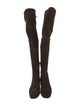 Aquatalia Suede Bow Accents Boots