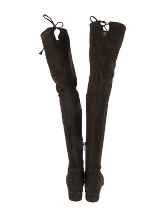 Aquatalia Suede Bow Accents Boots