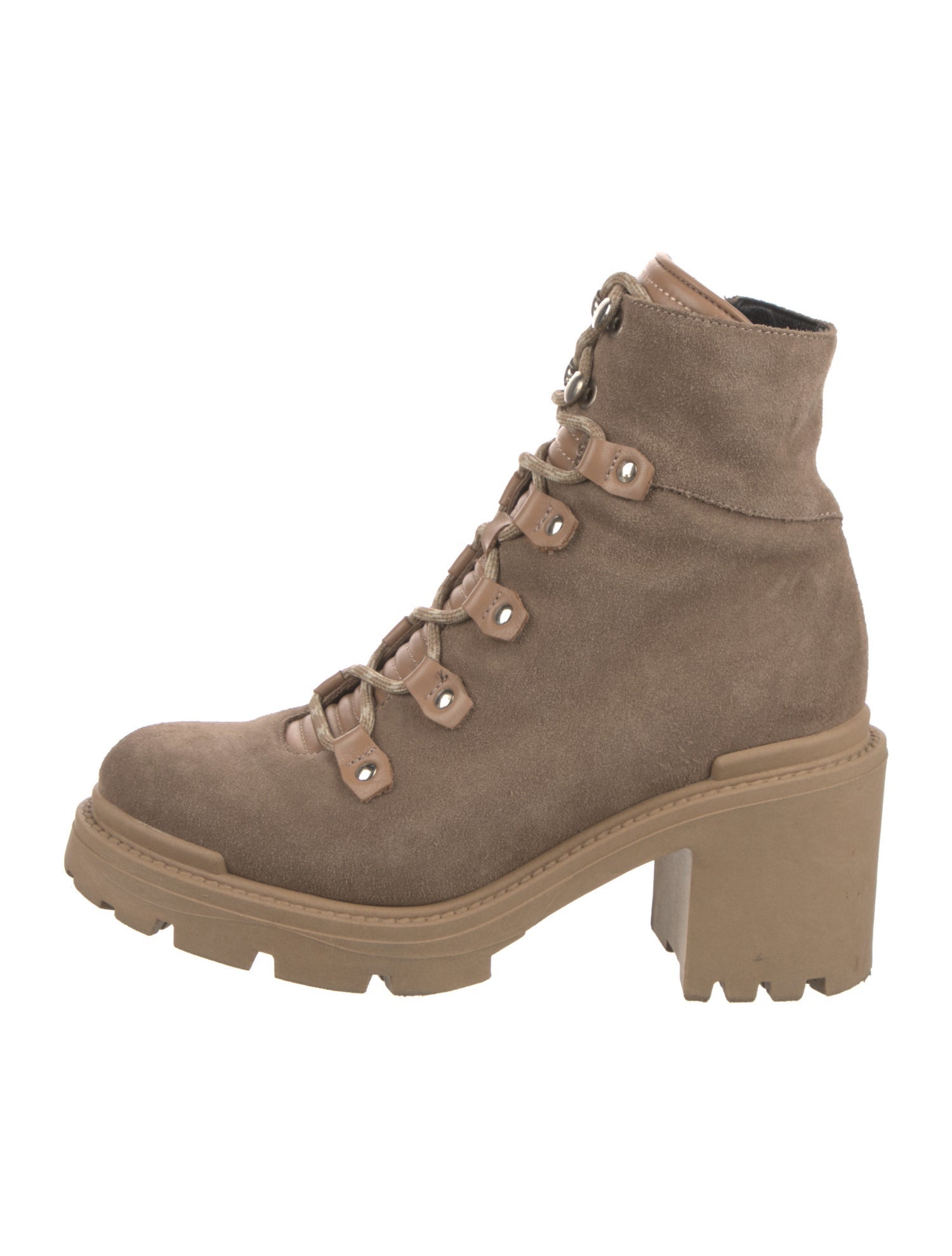 Aquatalia Suede Combat Boots