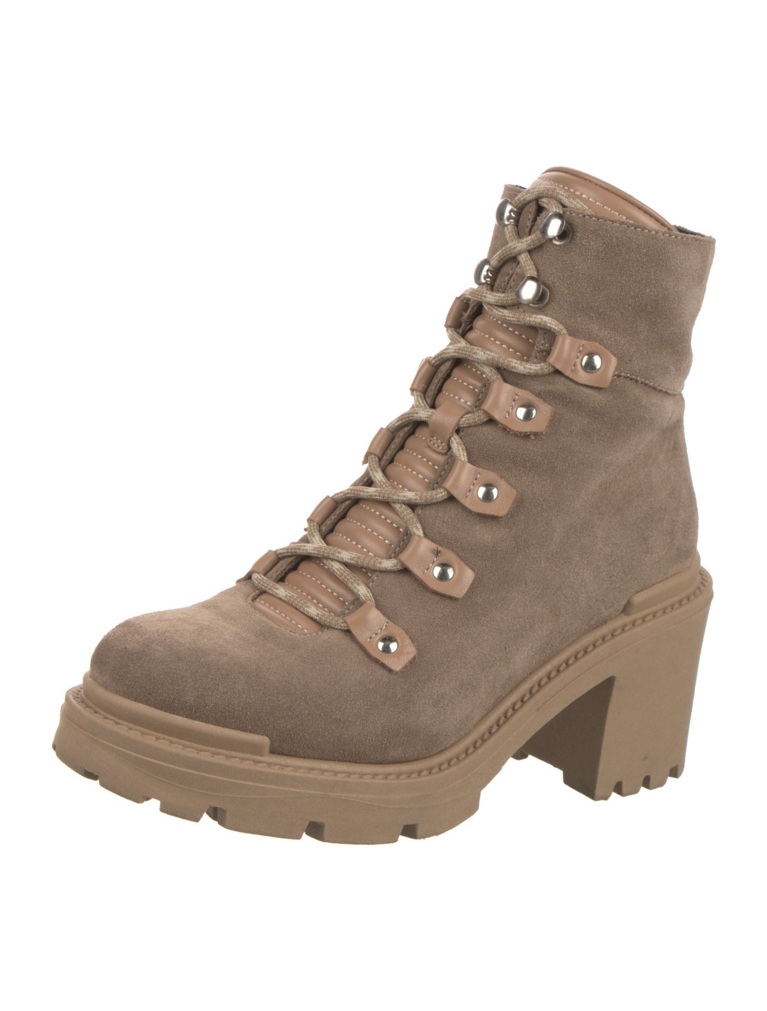Aquatalia Suede Combat Boots