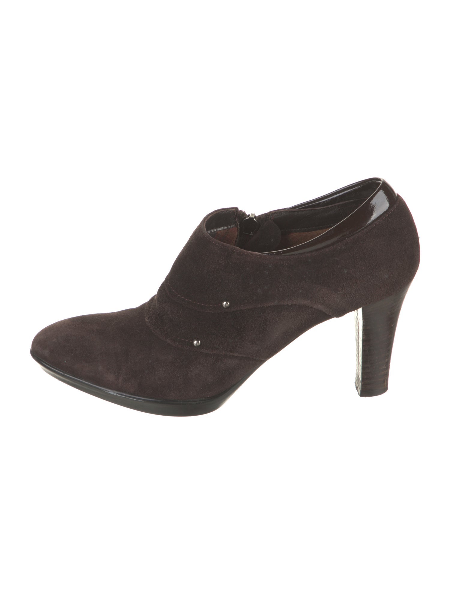 Aquatalia Suede Studded Accents Pumps