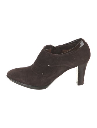 Aquatalia Suede Studded Accents Pumps