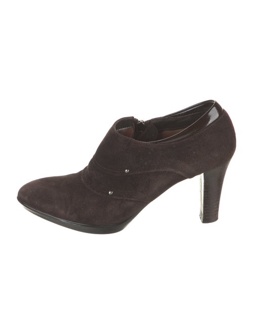 Aquatalia Suede Studded Accents Pumps